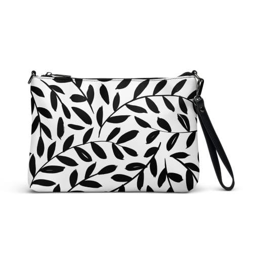 black and white crossbody bag