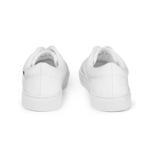 mens lace up canvas shoes white back 66e35707e0702 – Mens White Canvas Lace Up Shoes | Miah Shop