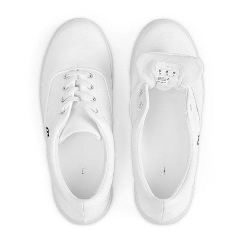 mens lace up canvas shoes white front 2 66e35707e08e1 – Mens White Canvas Lace Up Shoes | Miah Shop