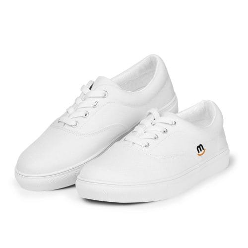 mens lace up canvas shoes white left front 2 66e35707e0abd – Mens White Canvas Lace Up Shoes | Miah Shop