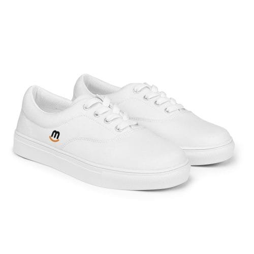 mens lace up canvas shoes white right front 66e35707e0ccb – Mens White Canvas Lace Up Shoes | Miah Shop