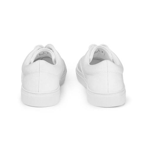 womens lace up canvas shoes white back 66e38a7042090 – Women’s lace-up White canvas shoes | Miah Shop