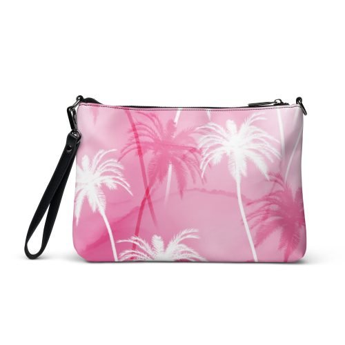 all over print crossbody bag black back 6720d59d59dc3 – Crossbody Bag - Pink Palm Trees | Miah Shop