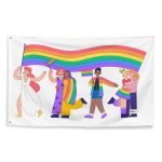 outdoor pride flag