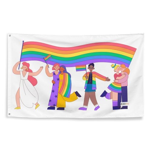 outdoor pride flag