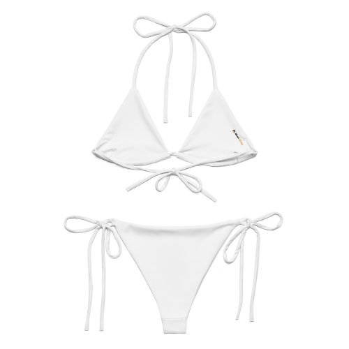 all over print recycled string bikini white back 6720a57a78add – String Bikini - White | Miah Shop