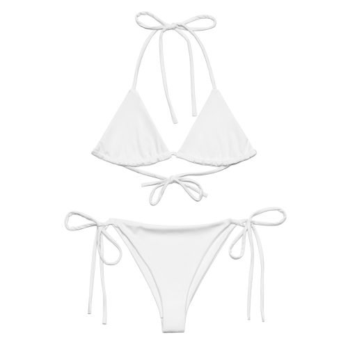 white string bikini