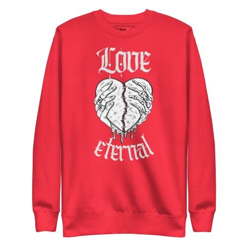 unisex premium sweatshirt team red front 671a7ef49ca35 – Premium Sweatshirt Love Eternal | Miah Shop