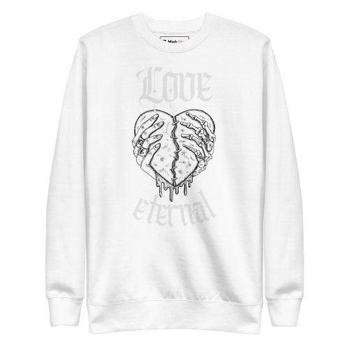 mens white sweatshirt
