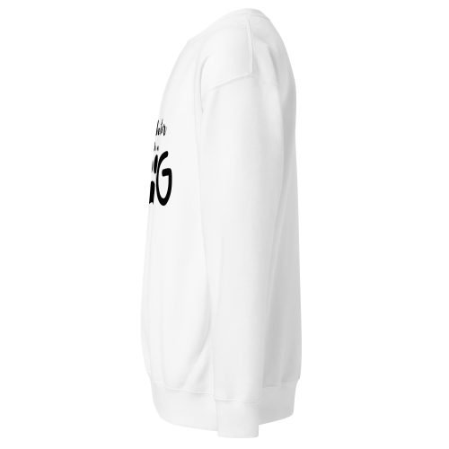 unisex premium sweatshirt white left 671a815fa4d11 – Men's Premium Sweatshirt Life Is Better With Dog | Miah Shop