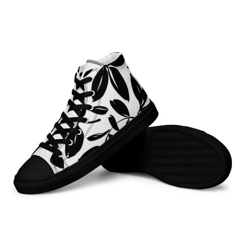 high top canvas shoes