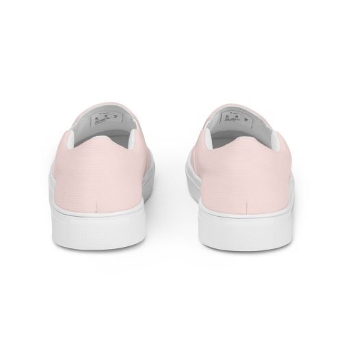 womens slip on canvas shoes white back 672113cbb1369 – Women’s slip-on canvas shoes - Misty Rose | Miah Shop