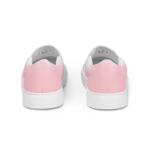womens slip on canvas shoes white back 672115be95818 – Women’s slip-on canvas shoes - Pink and blue gradient | Miah Shop