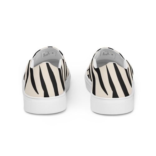 womens slip on canvas shoes white back 6721171a73ce1 – Women’s slip-on canvas shoes - Zebra | Miah Shop