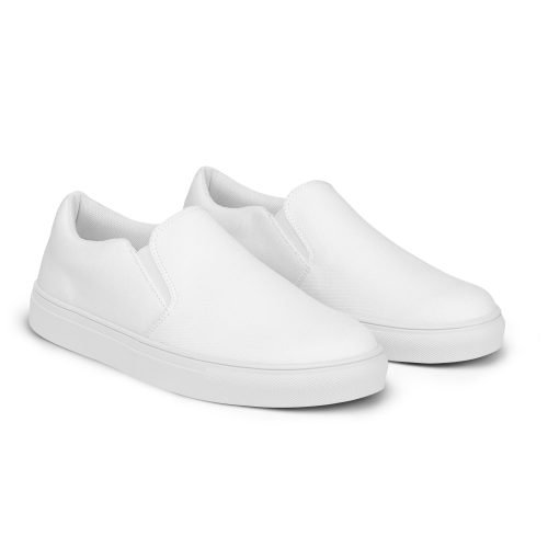 womens slip on canvas shoes white right front 672112d4a9cf8 – Women’s slip-on canvas shoes - White | Miah Shop