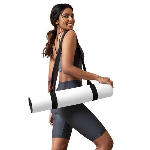 yoga mat white front 6720a79bac78a – White Yoga Mat Premium Comfort & Non-Slip Stability | Miah Shop