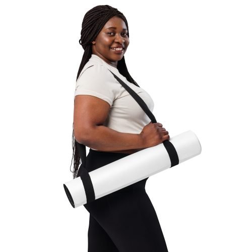 yoga mat white front 6720a79bac831 – White Yoga Mat Premium Comfort & Non-Slip Stability | Miah Shop