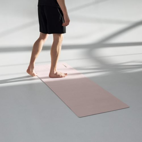 yoga mat white front 6720a7efc21af – Pink Yoga Mat Non-Slip Soft Microsuede for Comfort | Miah Shop