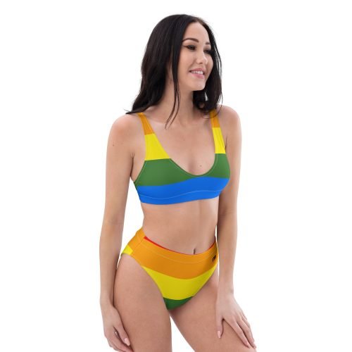 all over print recycled high waisted bikini white right front 67572542049d5 – High-waisted Pride Bikini | Miah Shop