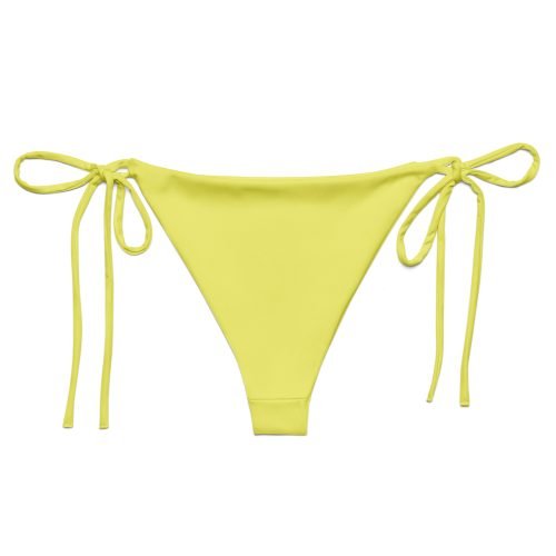 all over print recycled string bikini bottom white back 6757334374585 – String Bikini Bottom - Dolly | Miah Shop