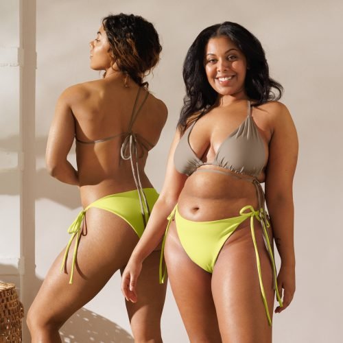 all over print recycled string bikini bottom white front 6757334374463 – String Bikini Bottom - Dolly | Miah Shop