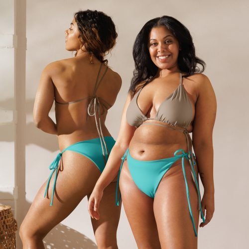 all over print recycled string bikini bottom white front 6757338b7bf53 – String Bikini Bottom - Dark Turquoise | Miah Shop