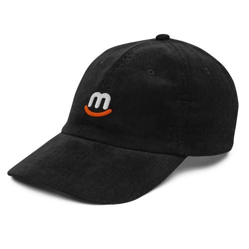 vintage corduroy cap black left front 6796f5c440137 – Vintage Corduroy Cap | Miah Shop