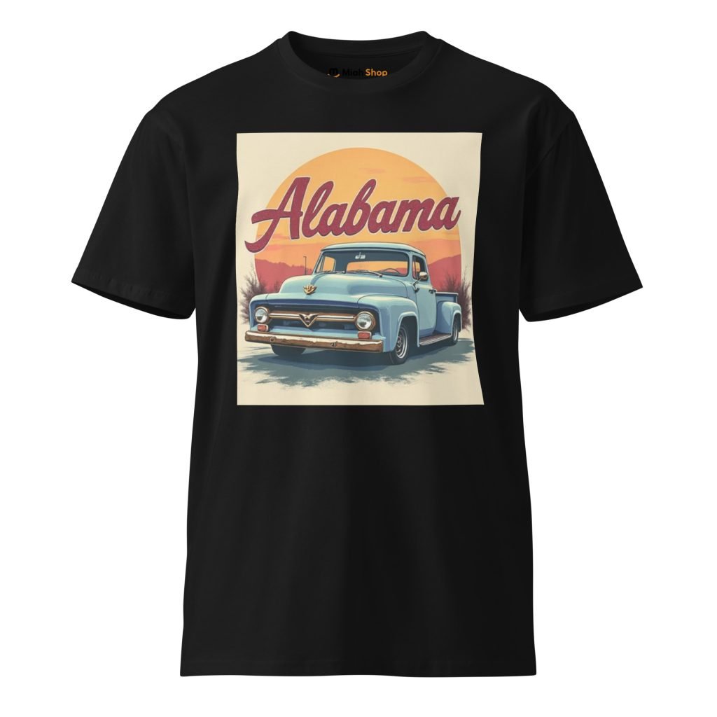 Home Alabama Retro Premium T-Shirt – Soft Cotton Vintage Tee