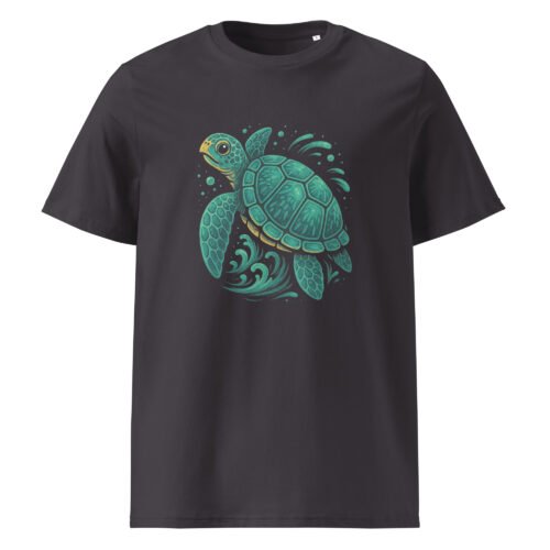 unisex organic cotton t shirt anthracite front 6830158eb4f8d – Sea Turtle T Shirt – Eco Style for Ocean Lovers | Miah Shop
