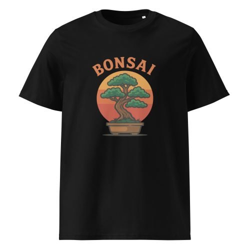 unisex organic cotton t shirt black front 6829b5a0c9a3f – Bonsai T Shirt – Tranquil Style Meets Earth-Friendly Fashion | Miah Shop