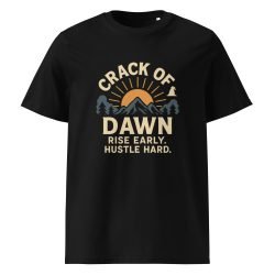 crack of dawn t shirts in organic cotton with soft fit and morning-themed design