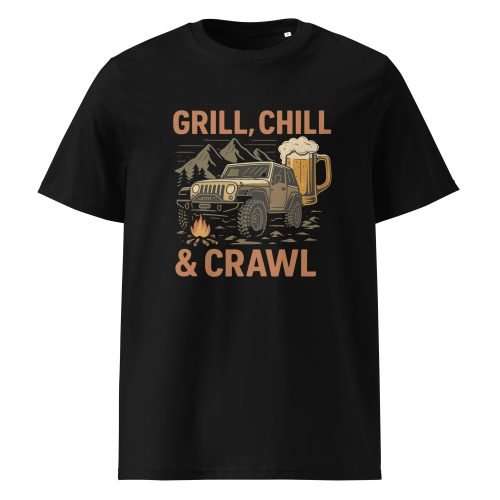 unisex organic cotton t shirt black front 682af276703f7 – jeep beer t shirt | Miah Shop