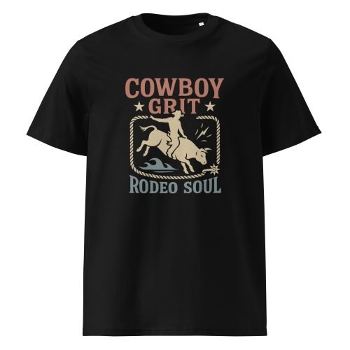 unisex organic cotton t shirt black front 682b066728e12 – Lane Frost T Shirt – Organic Cotton Rodeo Legend Tee | Miah Shop