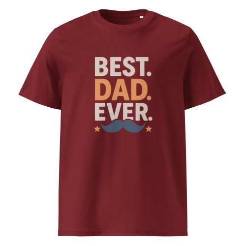 daddy t shirts made from organic cotton with fun dad graphics and casual fit