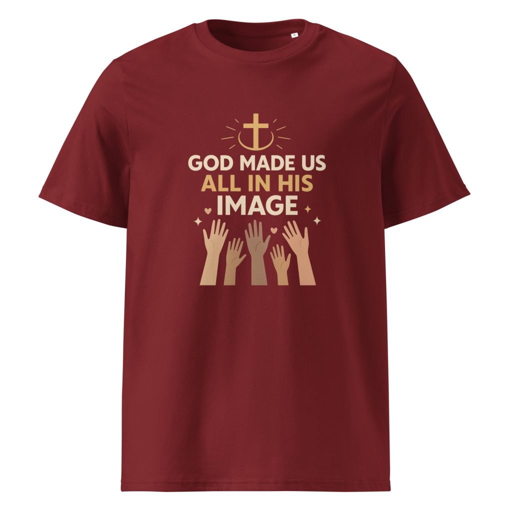 Home unisex organic cotton t shirt burgundy front 682af3028b7a0 – Home | Miah Shop