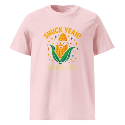 unisex organic cotton t shirt cotton pink front 6829d23c1d7ad – Corn T Shirt – Funny Organic Cotton Tee for Food Lovers | Miah Shop