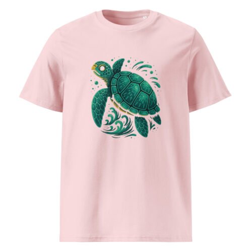 unisex organic cotton t shirt cotton pink front 6830158ef1e35 – Sea Turtle T Shirt – Eco Style for Ocean Lovers | Miah Shop