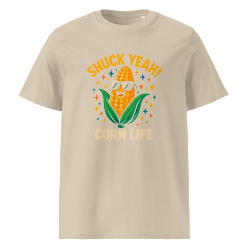 unisex organic cotton t shirt desert dust front 6829d23c06d84 – Corn T Shirt – Funny Organic Cotton Tee for Food Lovers | Miah Shop