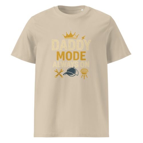 unisex organic cotton t shirt desert dust front 6829dc76e99f4 – Daddy T Shirt – Organic Comfort for Every Cool Dad | Miah Shop