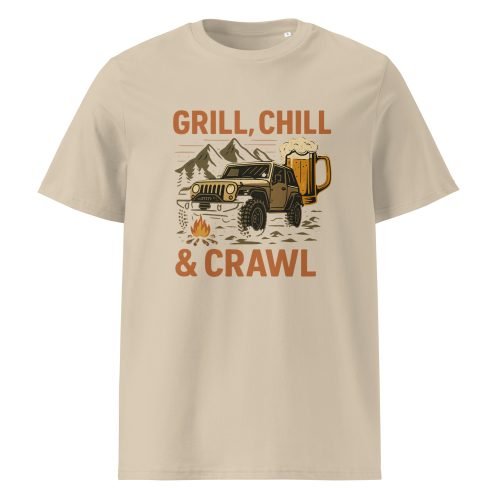 unisex organic cotton t shirt desert dust front 682af27699921 – jeep beer t shirt | Miah Shop