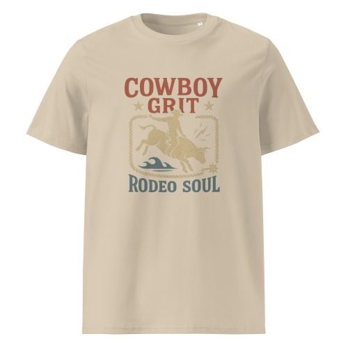 unisex organic cotton t shirt desert dust front 682b06675eda1 – Lane Frost T Shirt – Organic Cotton Rodeo Legend Tee | Miah Shop