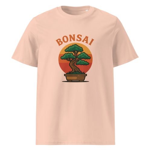 unisex organic cotton t shirt fraiche peche front 6829b5a119679 – Bonsai T Shirt – Tranquil Style Meets Earth-Friendly Fashion | Miah Shop