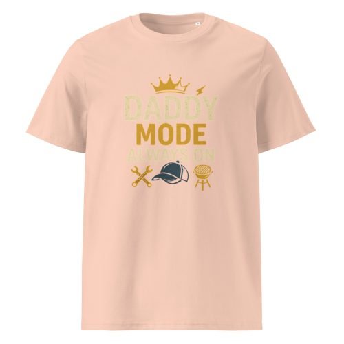 unisex organic cotton t shirt fraiche peche front 6829dc76f18ae – Daddy T Shirt – Organic Comfort for Every Cool Dad | Miah Shop