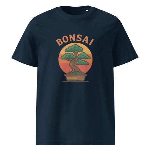 unisex organic cotton t shirt french navy front 6829b5a0ca79d – Bonsai T Shirt – Tranquil Style Meets Earth-Friendly Fashion | Miah Shop