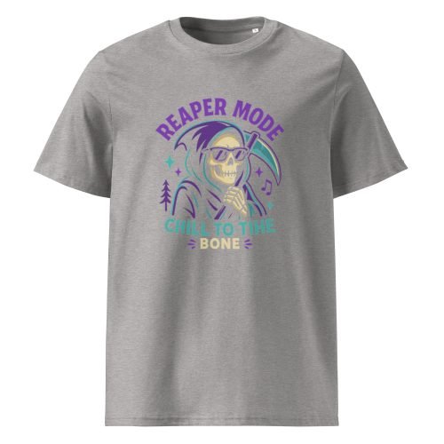unisex organic cotton t shirt heather grey front 6829d1c62fc2a – Cool Reaper T Shirt – Edgy Organic Cotton Tee for Bold Styles | Miah Shop