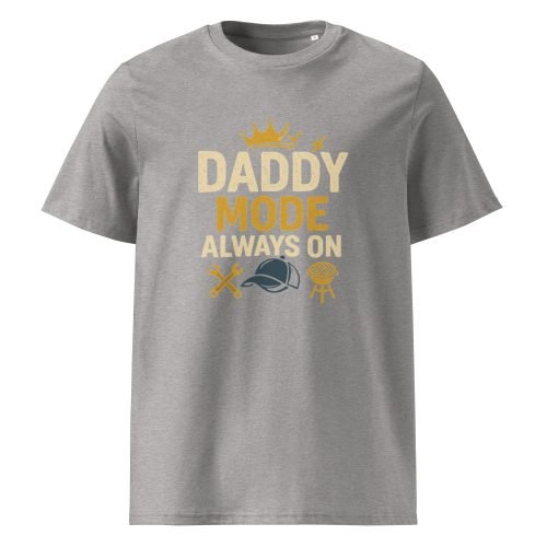 unisex organic cotton t shirt heather grey front 6829dc76e12cf – Daddy T Shirt – Organic Comfort for Every Cool Dad | Miah Shop