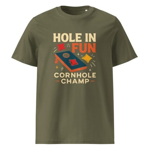 unisex organic cotton t shirt khaki front 6829d2b3eea6f – Cornhole T Shirts – Funny Outdoor Game Organic Cotton Tee | Miah Shop