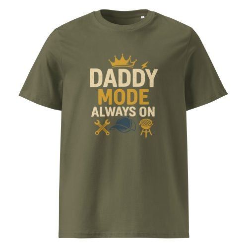 unisex organic cotton t shirt khaki front 6829dc76d0fbb – Daddy T Shirt – Organic Comfort for Every Cool Dad | Miah Shop