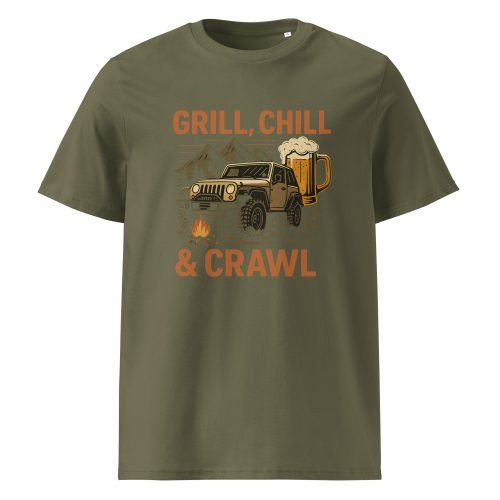 unisex organic cotton t shirt khaki front 682af2768669a – jeep beer t shirt | Miah Shop