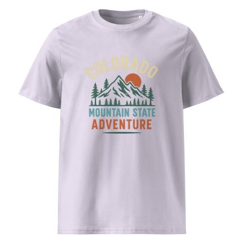 unisex organic cotton t shirt lavender front 6829d146df91d – Colorado T Shirt – Organic Cotton Tee for Mountain State Lovers | Miah Shop